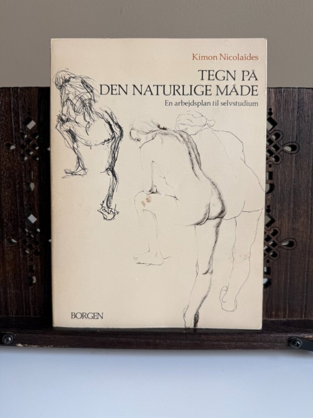 Vintage Danish Art Book - Tegn på den naturlige måde - Borgen Publishing